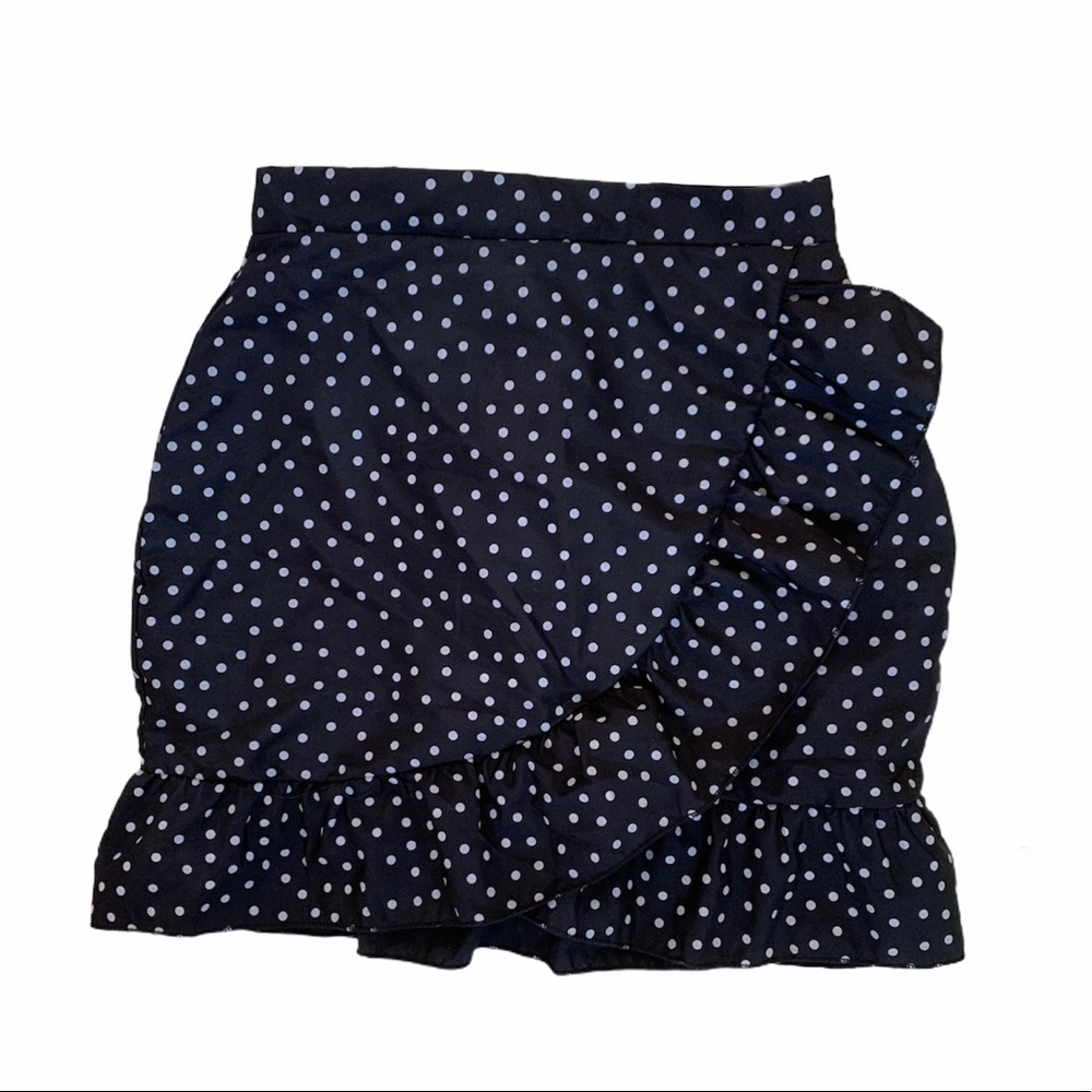 Polka dot mini skirt